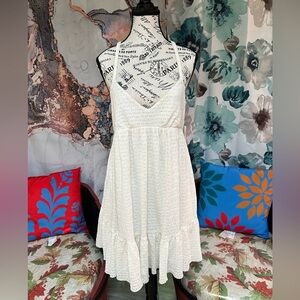 NWT TOPSHOP Cream Halter Dress